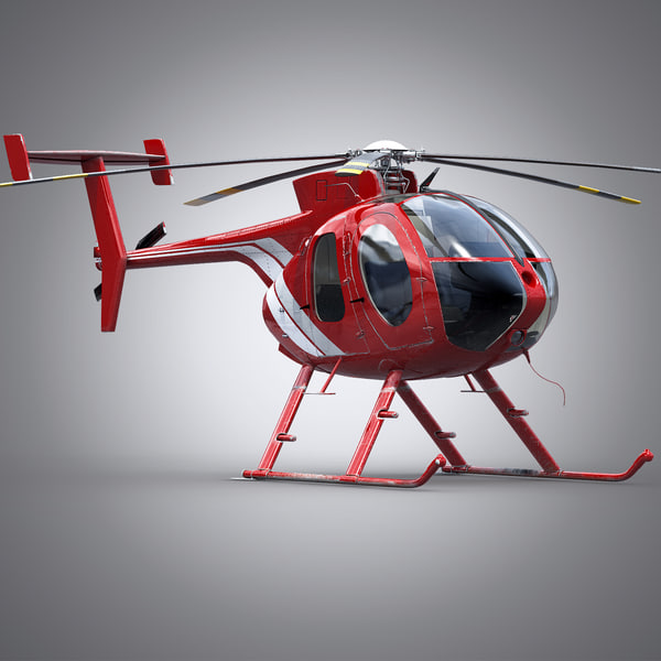 3d helicopter model