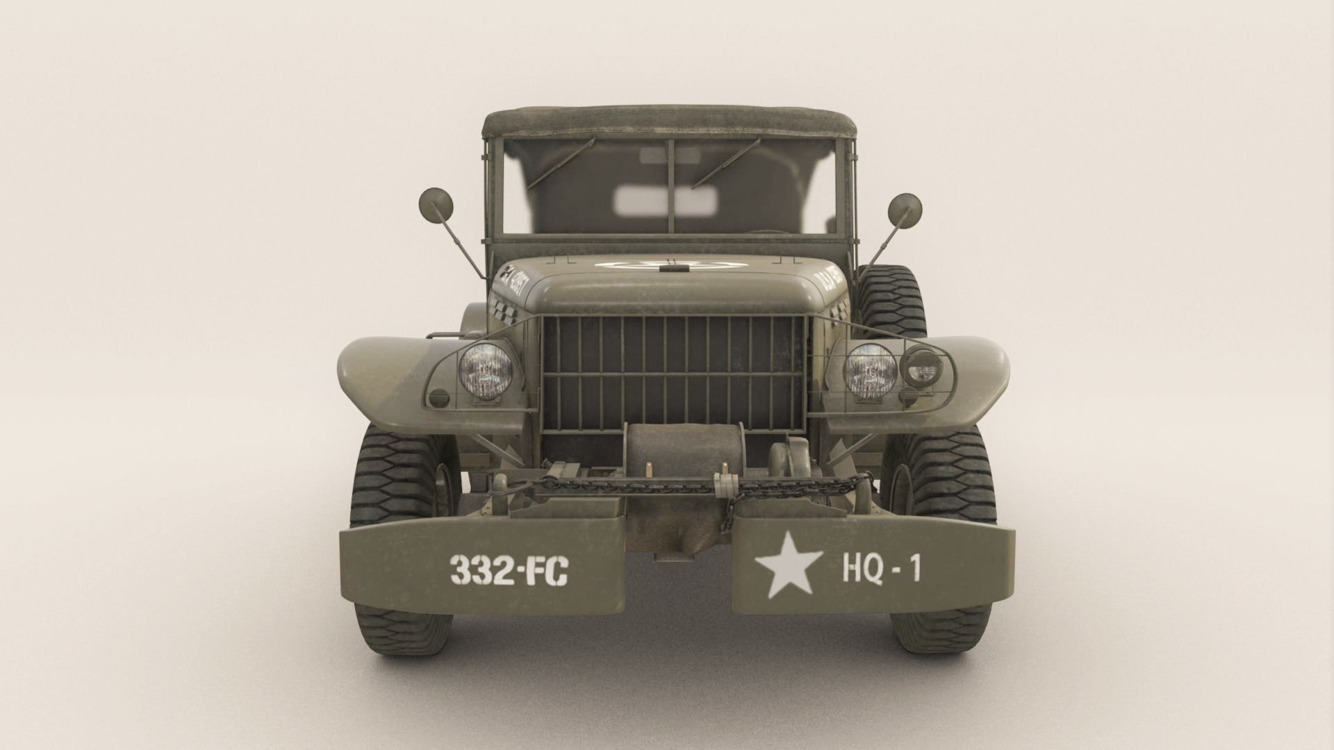 3d obj army dodge wc-57 command