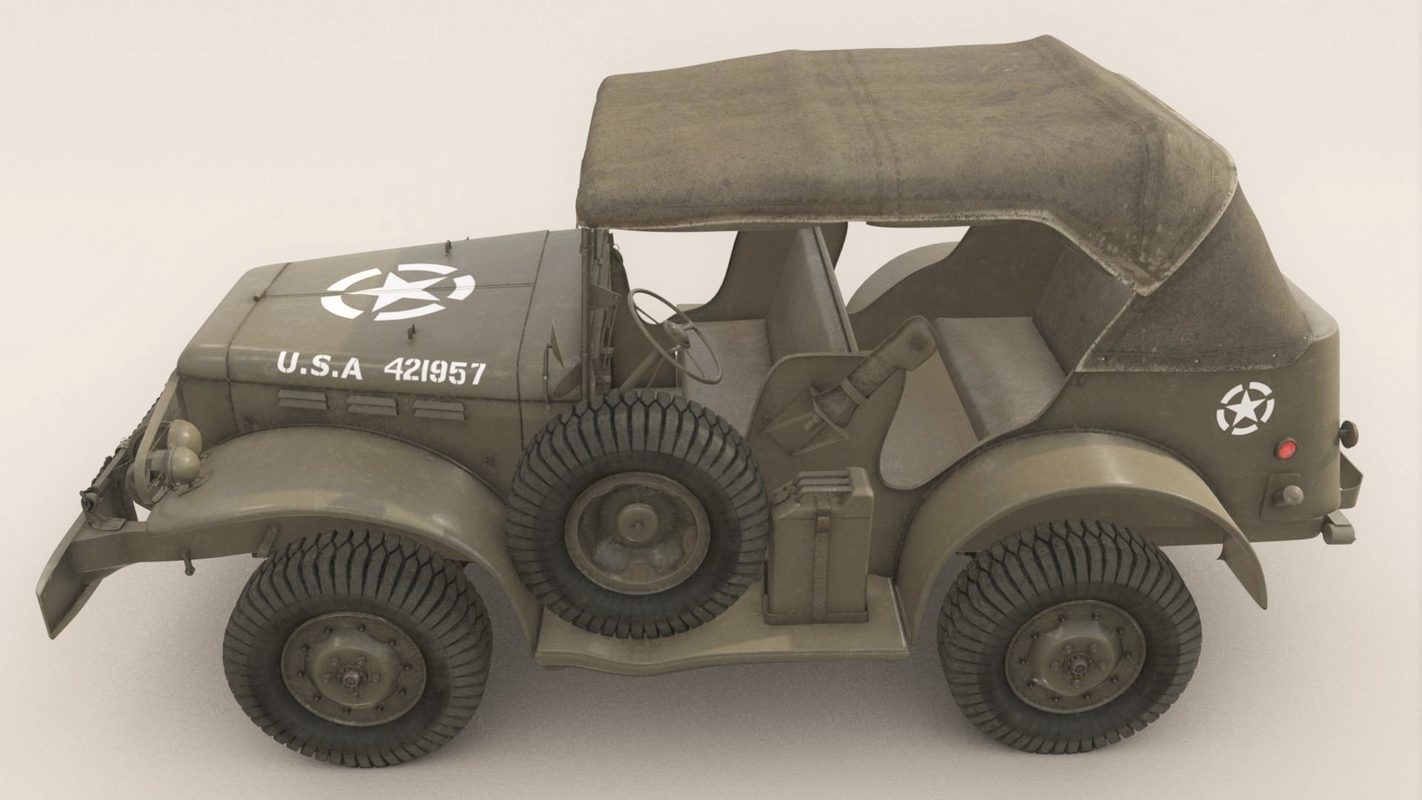 3d obj army dodge wc-57 command