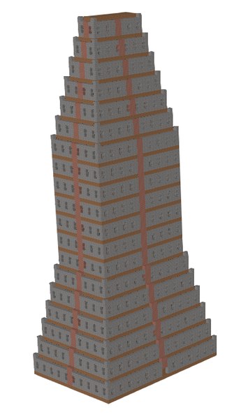 Tall Structure Model 3d model of tall building