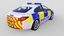 3d model generic police car majestic