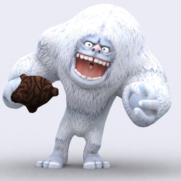 3d toon yeti