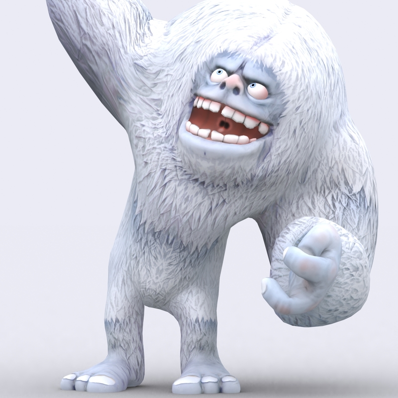 3d toon yeti