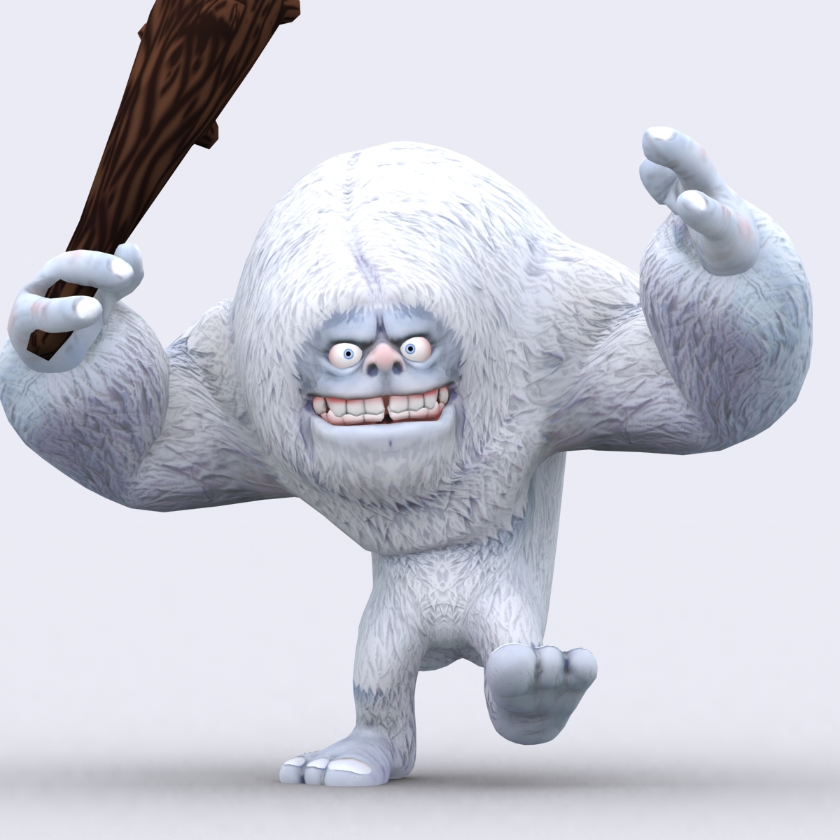 3d toon yeti