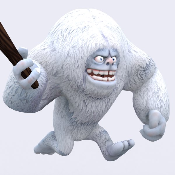 3d toon yeti