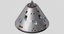 saturn v apollo spacecraft 3d model