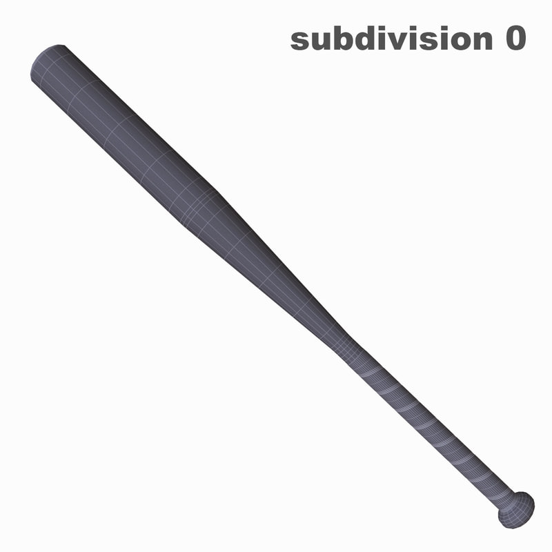 3d model baseball bat