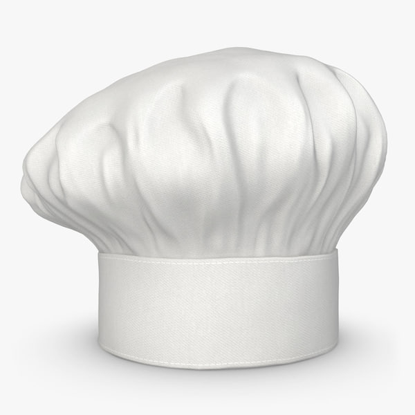 3d realistic chef hat 05