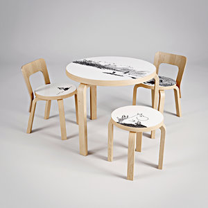 artek moomin chair table max