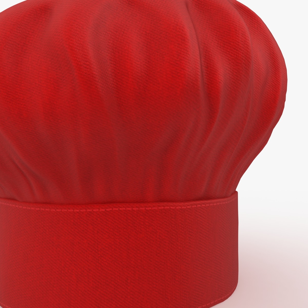 realistic chef hat 05 3d model