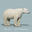 3d polar bear fur hair animation