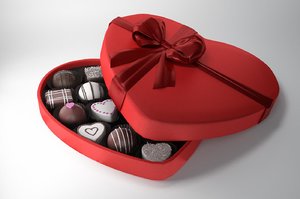 3d model valentines chocolates box