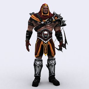 3d fantasy dark archers - model
