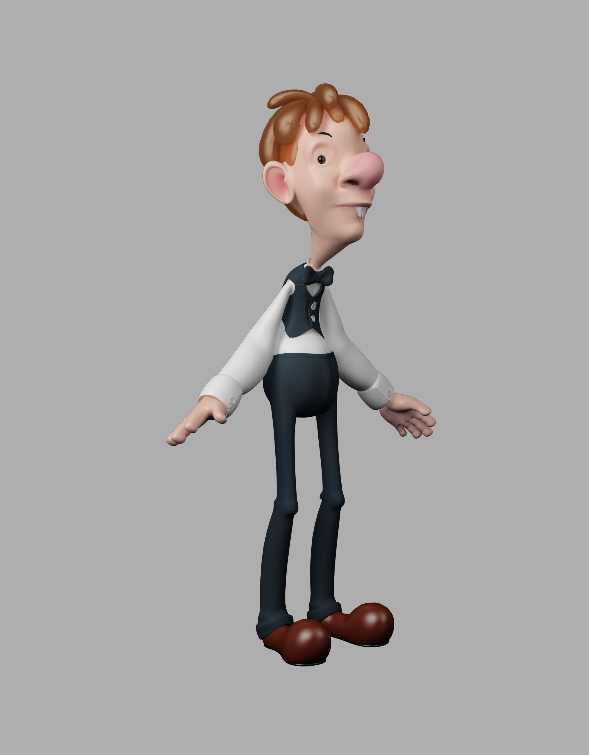 3d model willey cartoon character