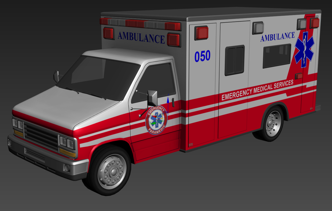 3d generic ambulance model