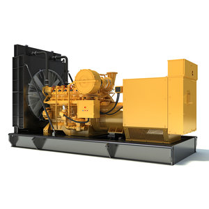 3d model gas generator engine modeled