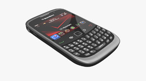 3d model blackberry curve