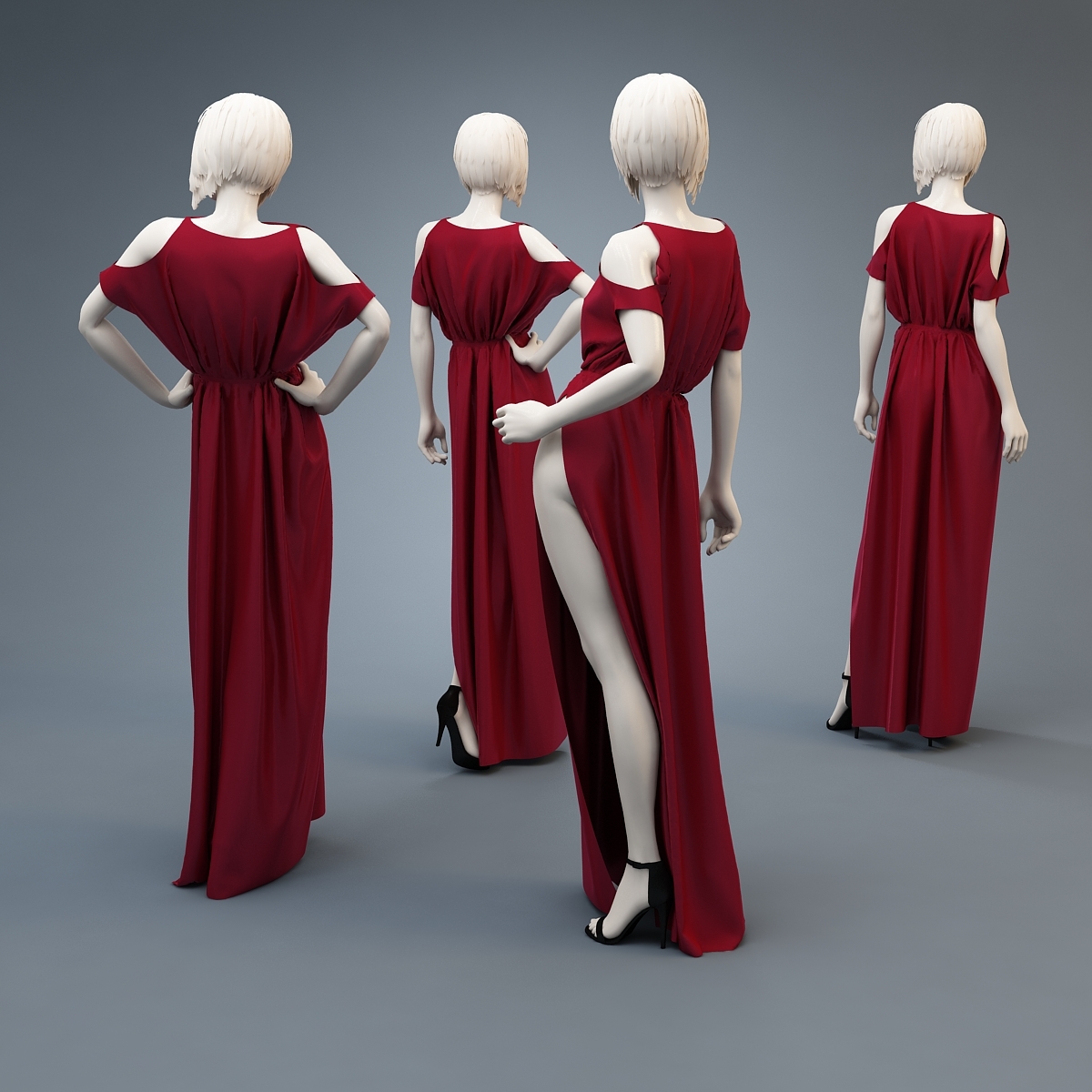 dress mannequin 3d max