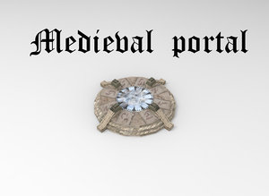 3d portal medieval model