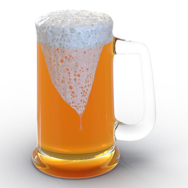 overflowing beer mug 3ds