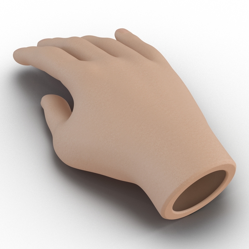 3d model of plastic hand