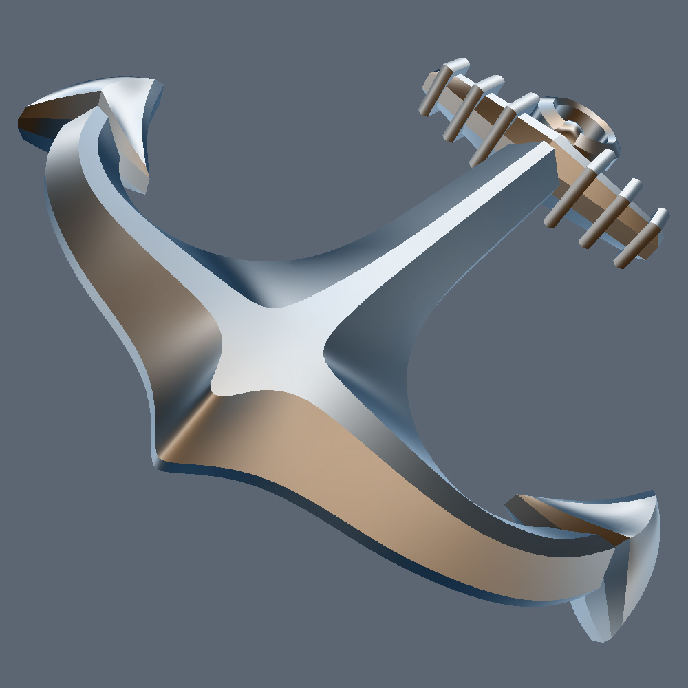 3d model ship anchor