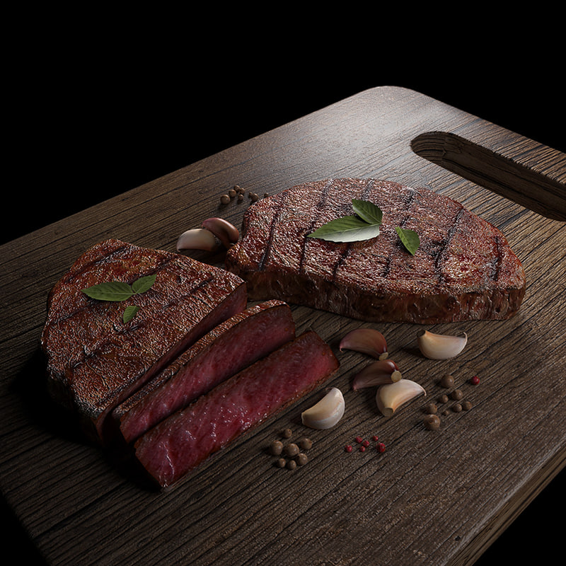 3d max tasty steak