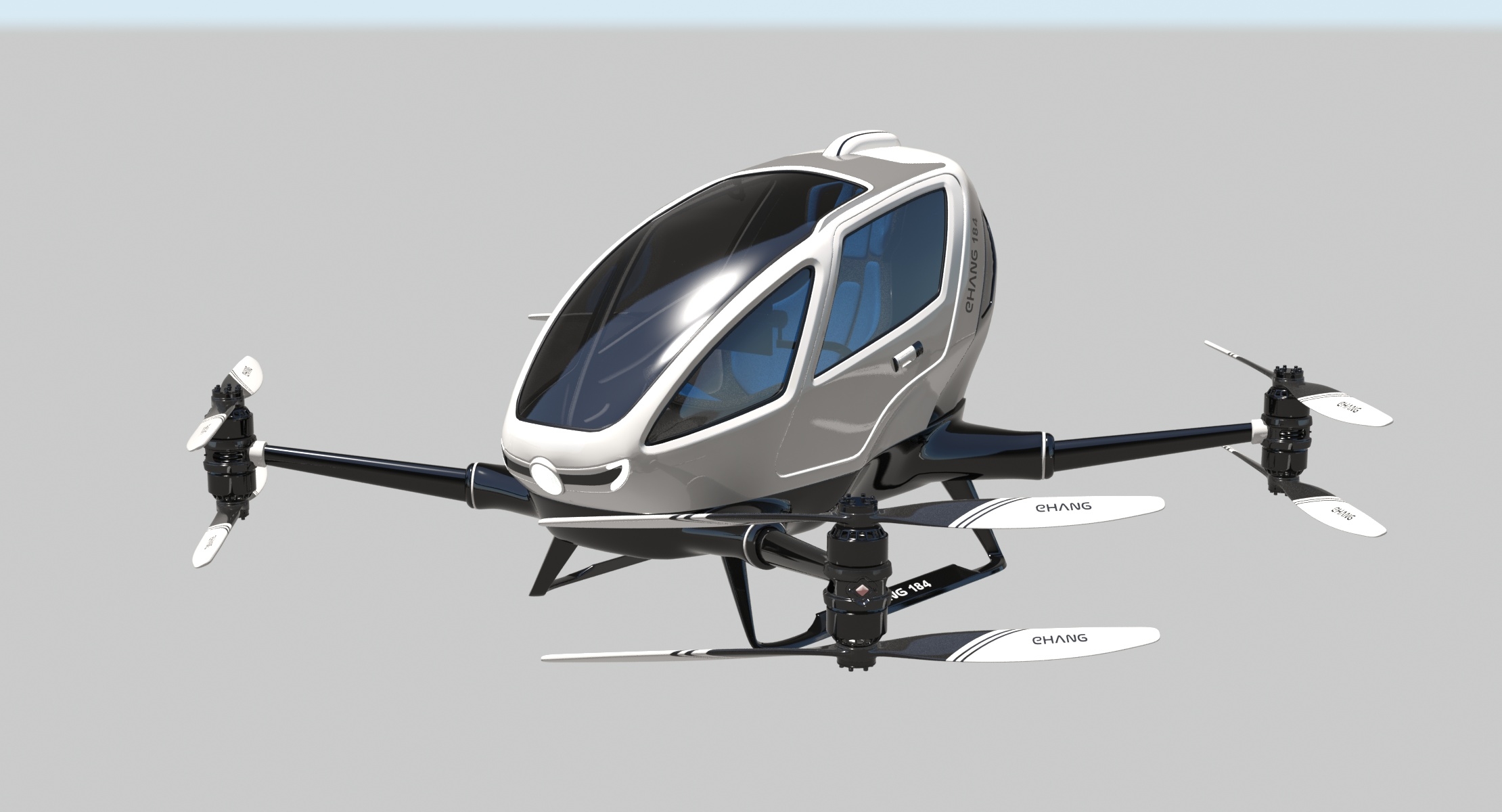 184 single passenger drone 3d max