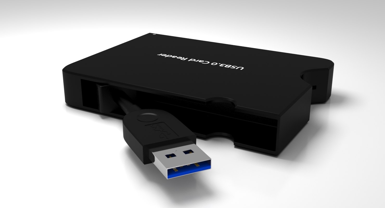 card reader 3d max