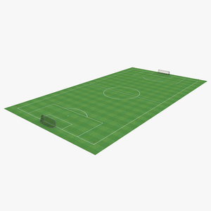 3d model soccer field