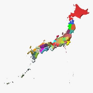 3d model prefectures japan