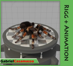 spider tarantula 3d fbx