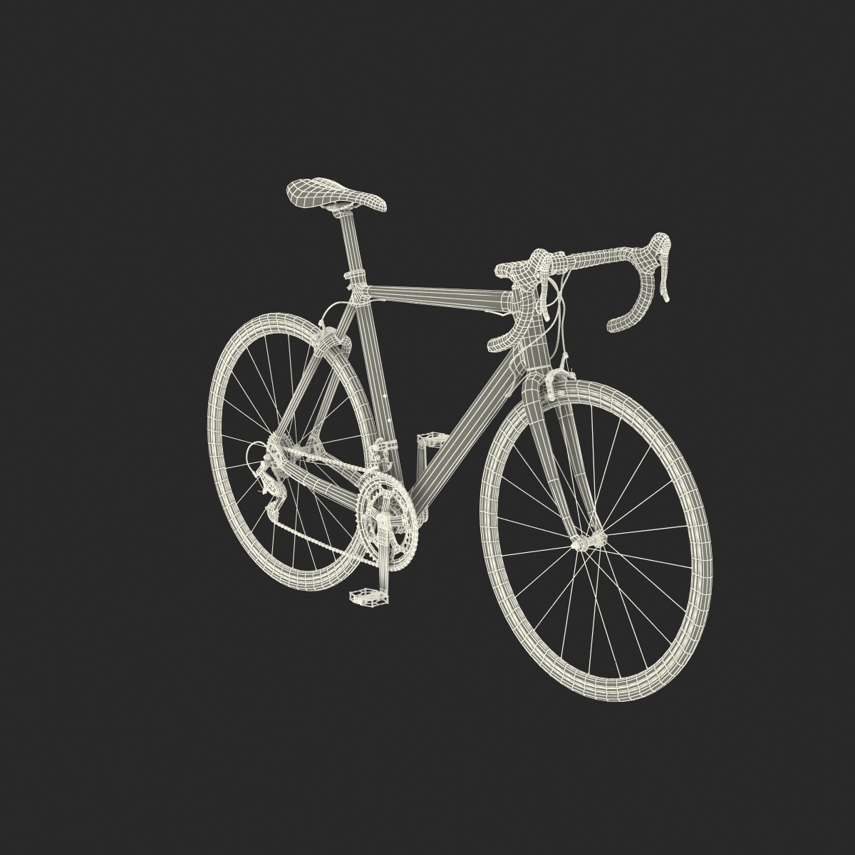 公路自行车cannondale rigged 3d模型3d模型