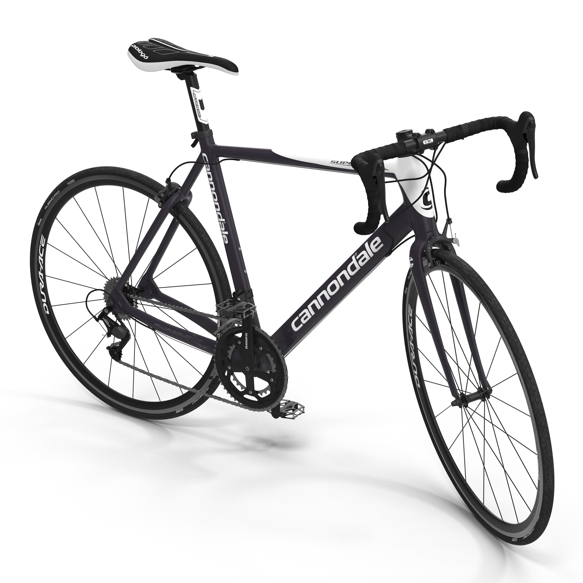 公路自行车cannondale rigged 3d模型3d模型