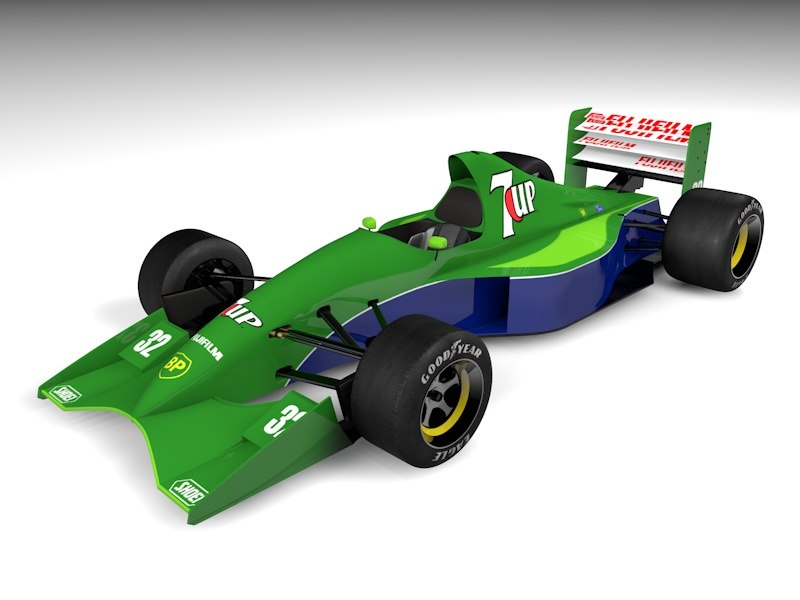 f1 car 3d dxf