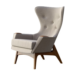 3d model adrian pearsall lounge chair