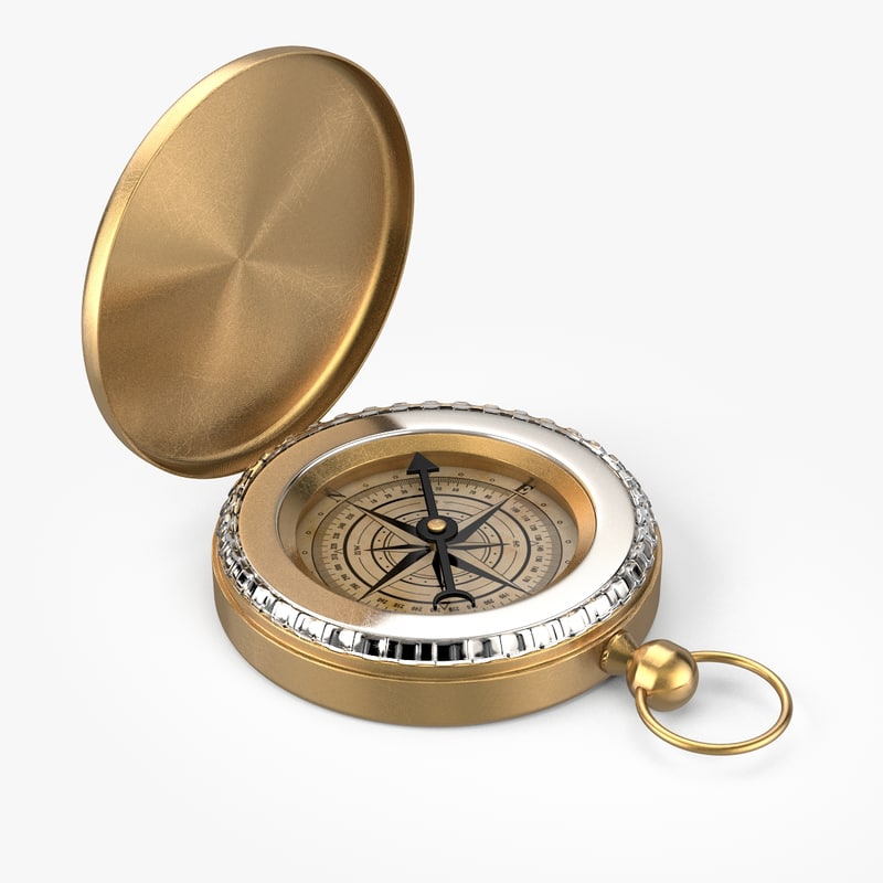 old compass 3d model