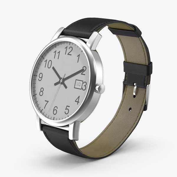 3d model men s wrist watch