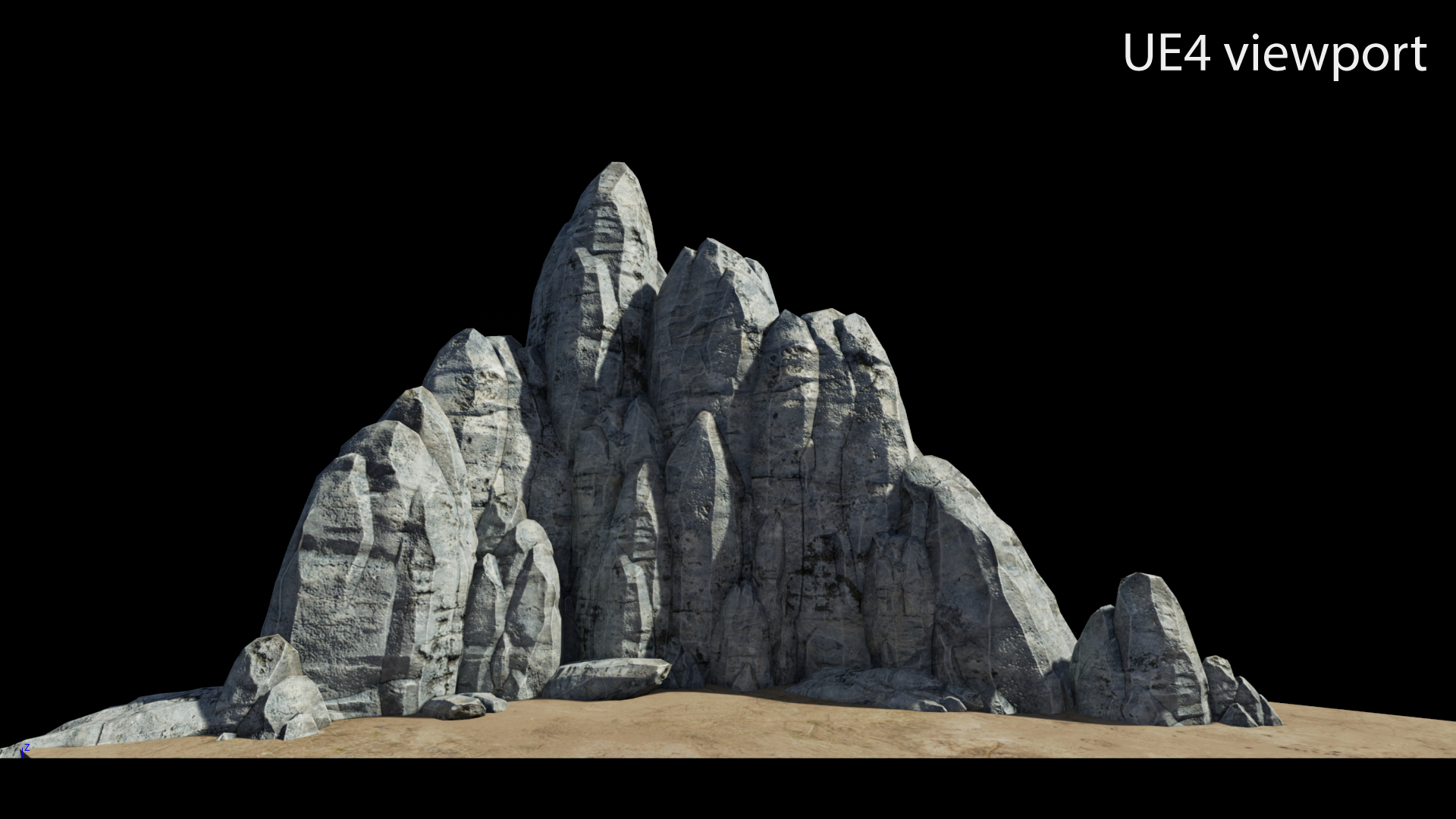 洛基悬崖3d模型