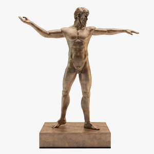 3d model zeus statue