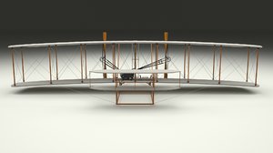 3d rigged 1903 wright flyer