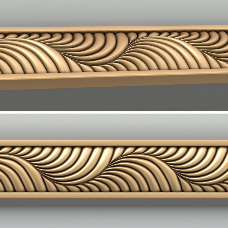 decorative molding 3d max