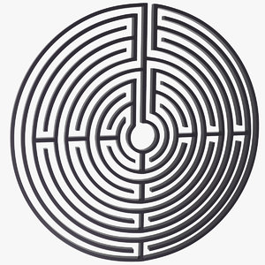 3d maze labyrinth geometry model
