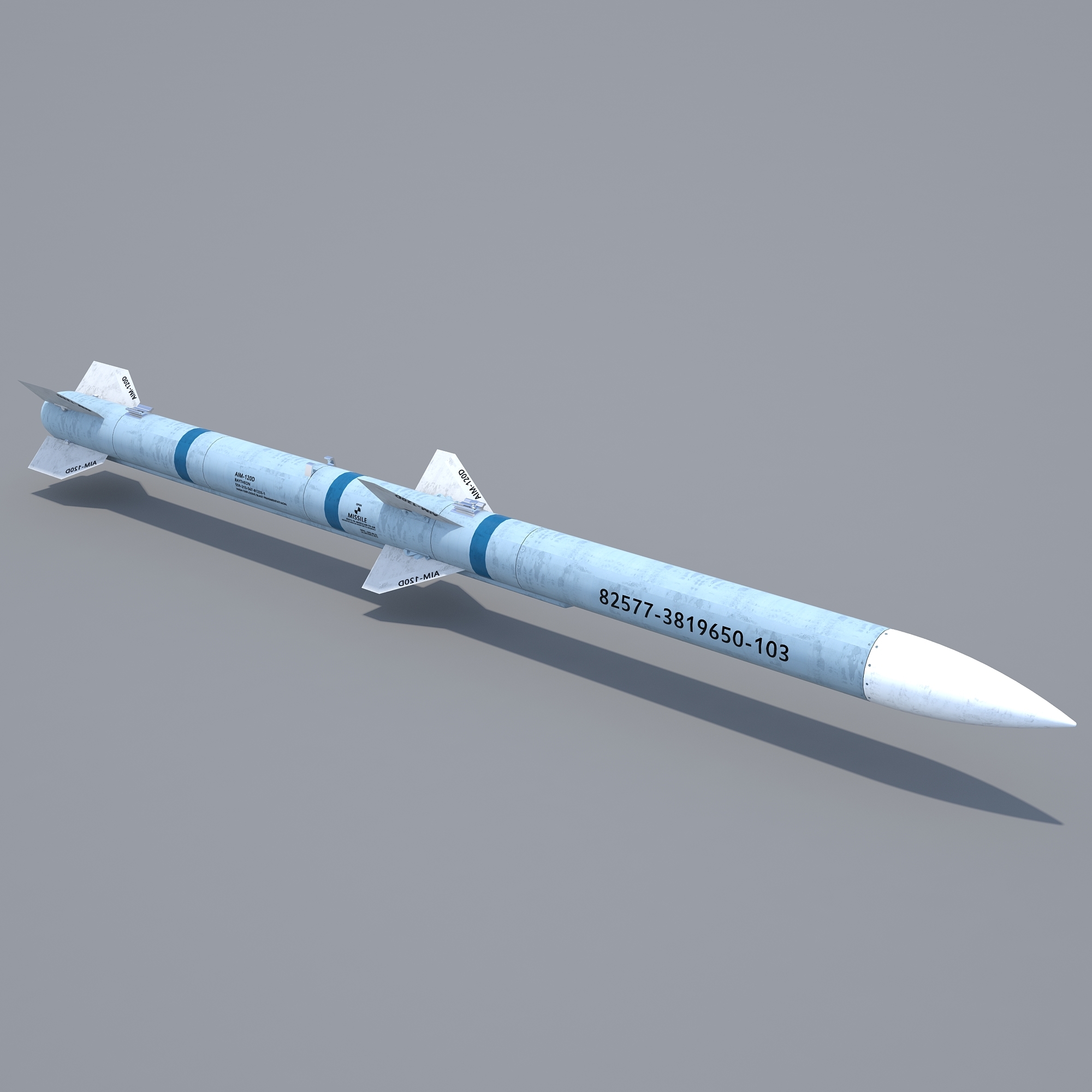 aim-120d导弹3d模型
