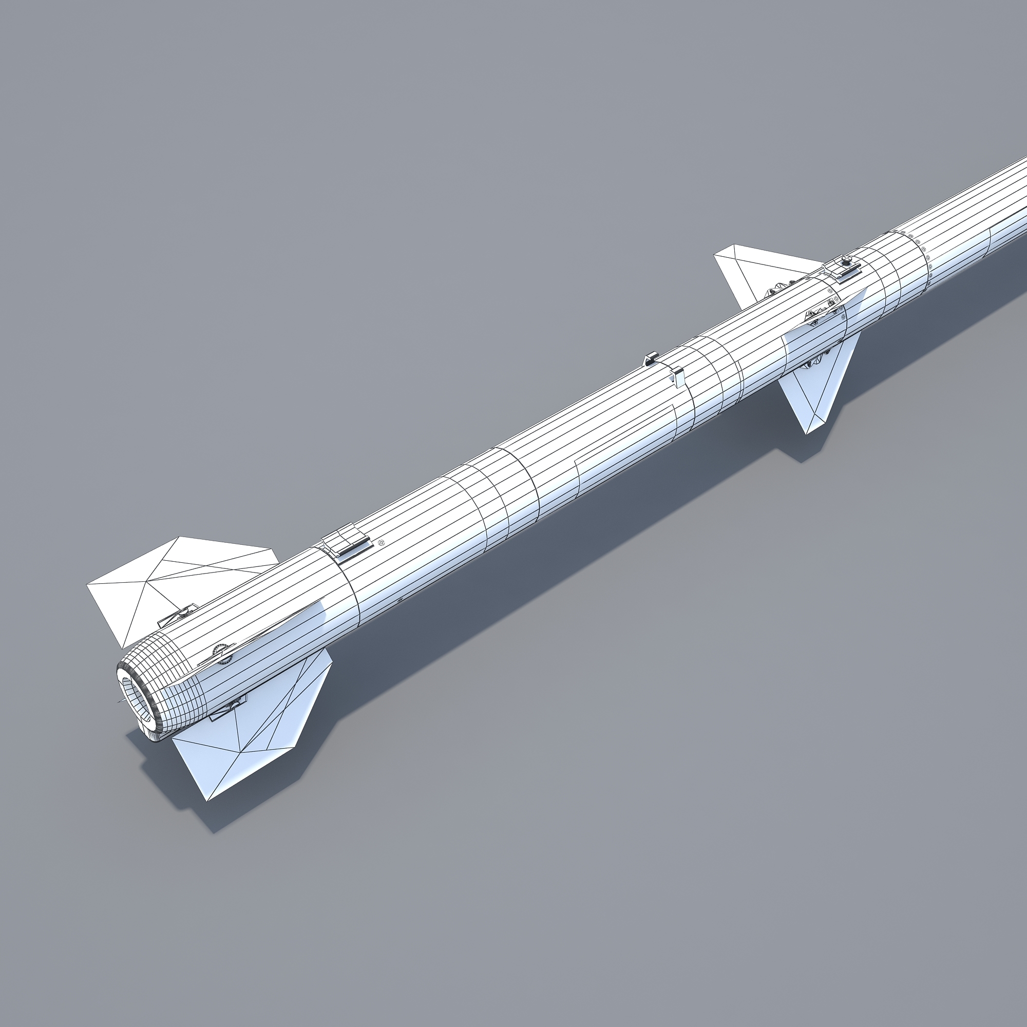 aim-120d导弹3d模型