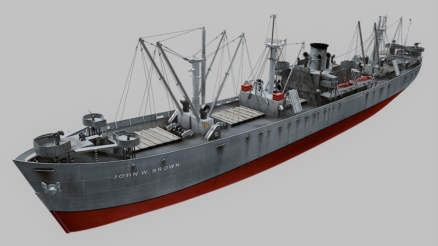 Cargo Ship 3d Model Free