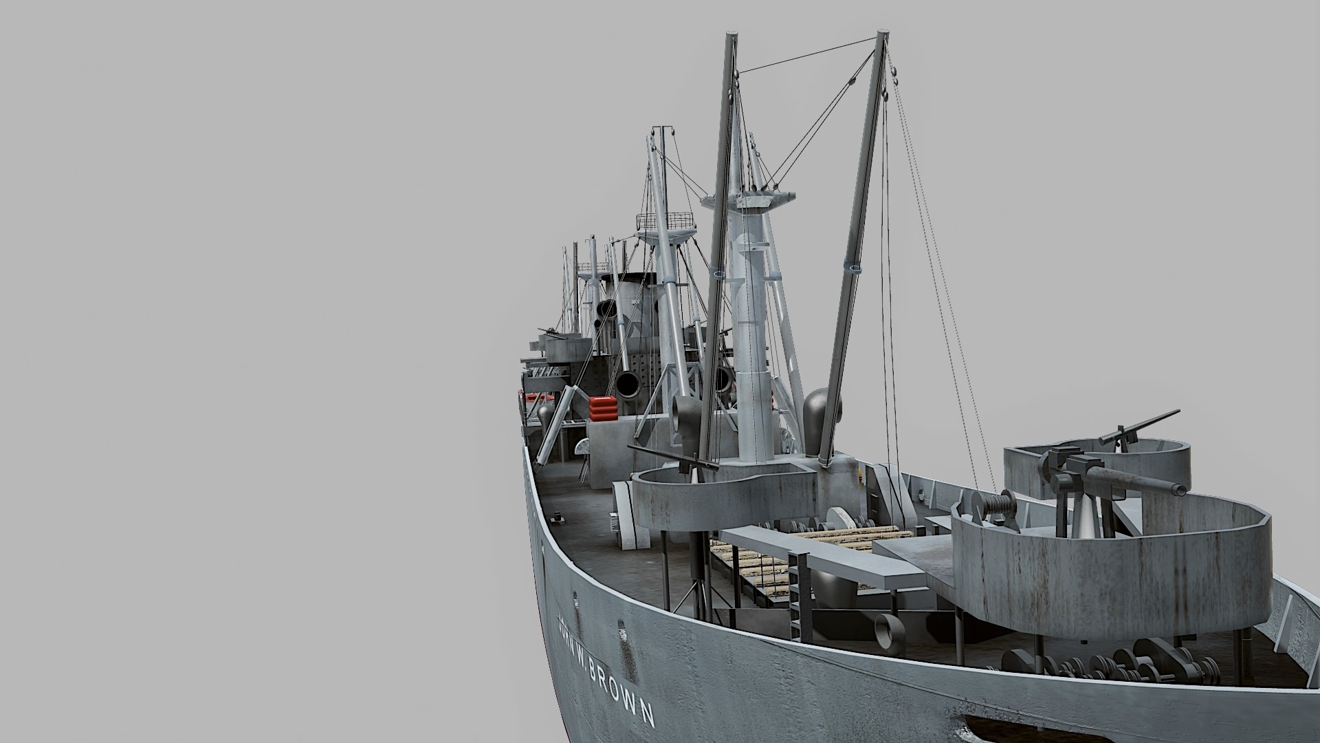 liberty ships 3d model