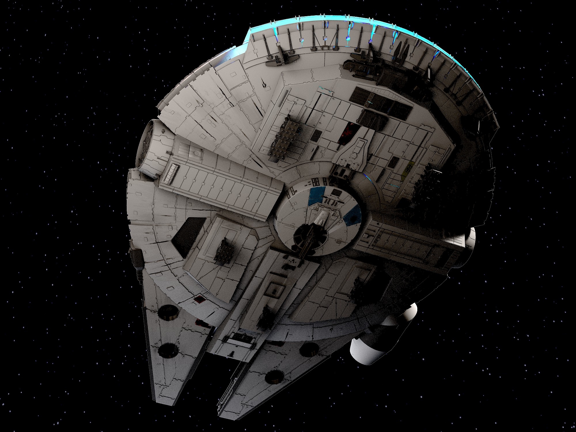 3D model of the Millennium Falcon