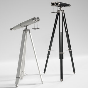 hampton nautical binoculars 3d model