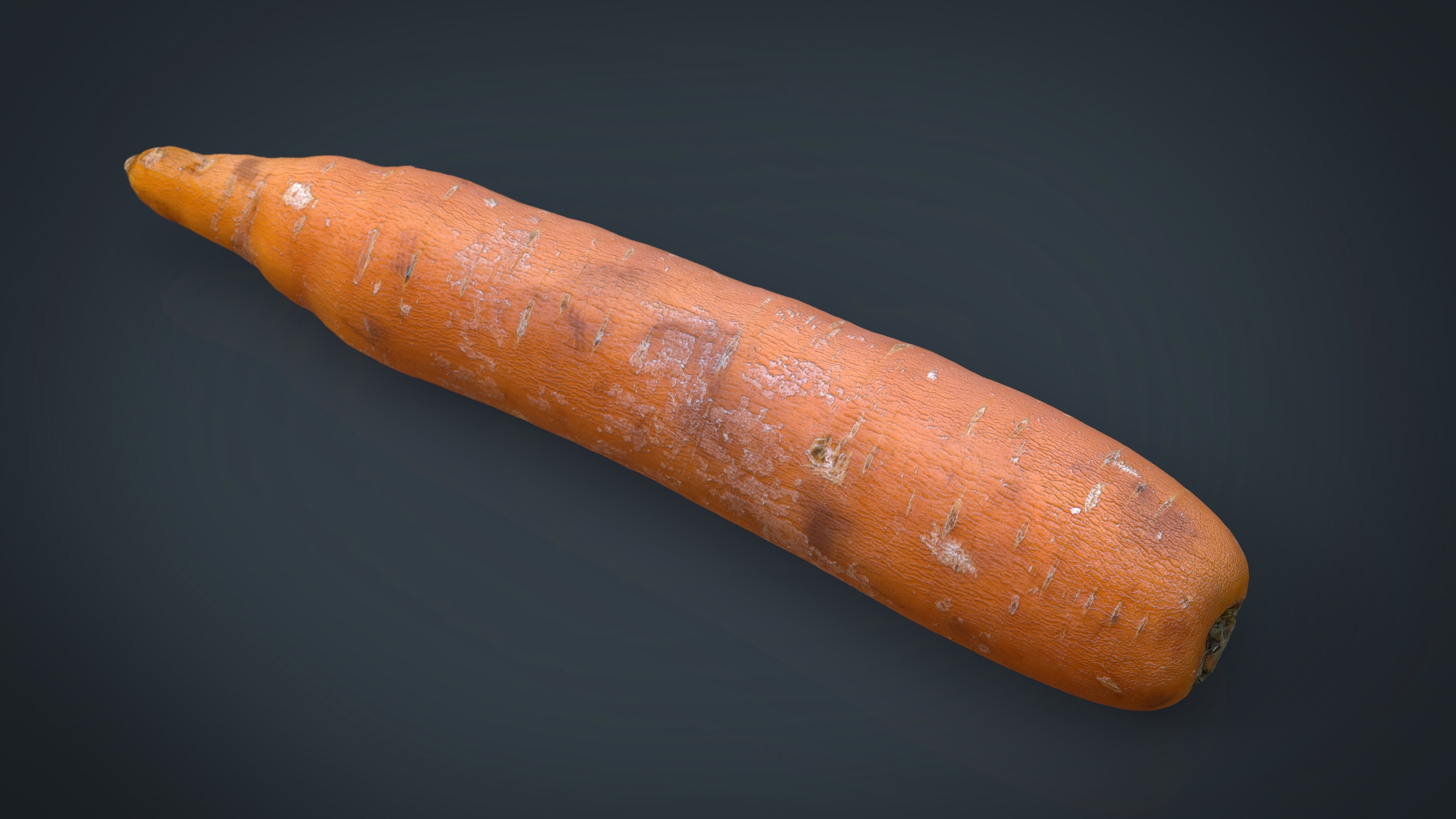 3d model of carrot